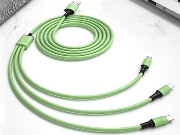 一拖三快充數(shù)據(jù)線，安卓/Type-C/蘋果通用充電線定制廠家